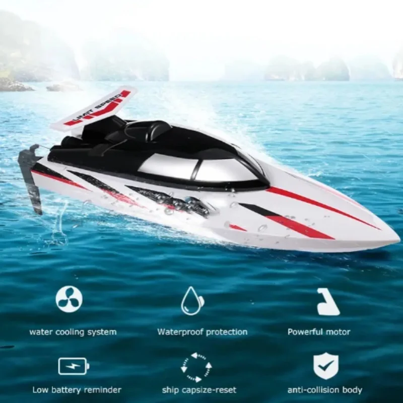 

Rc Racing Boat 35km/h High Simulation Remote Control Boat High Speed 2.4ghz Remote Control Toy Anti-capsizing Speedboat