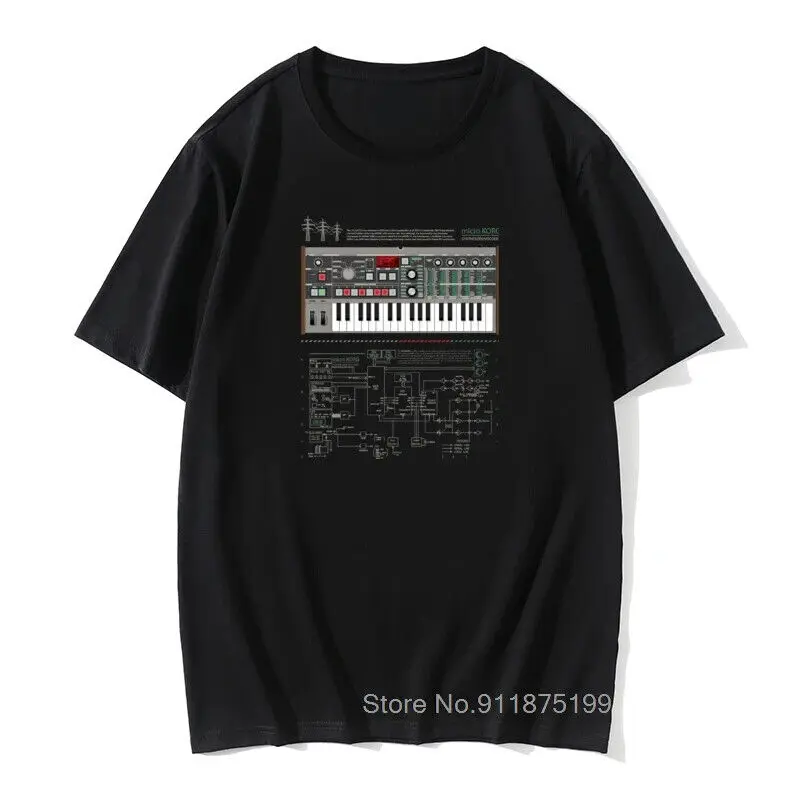 New Sale Microkorg Industrial T-Shirt Synth Synther Electronic Modular ShirtAnime Pattern Clothing Y2K Summer