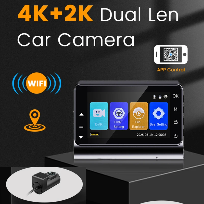 3Inch 4K+2K Dashcam… - image
