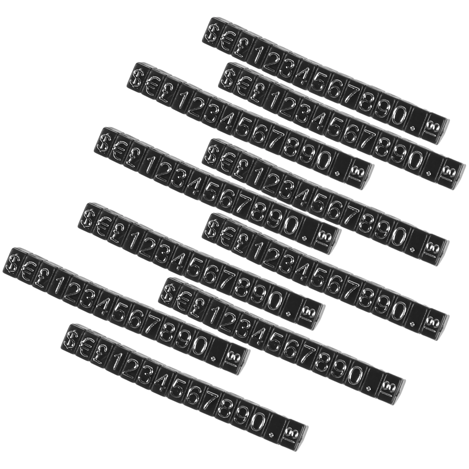 10 مجموعات من مكعبات علامات السعر قابلة للتعديل لعدادات البيع بالتجزئة، حامل عرض المجوهرات، سطح أملس، حواف مستديرة سهلة #5