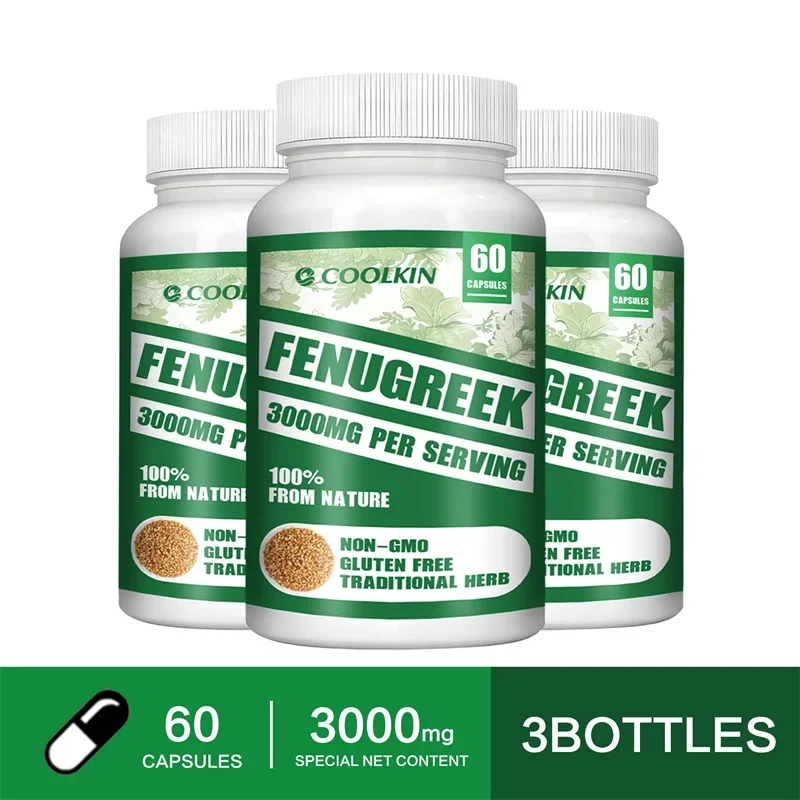 Fenugreek Capsules - Rich in Protein and Vitamins - Suitable for Breastfeeding Mothers, Helps Digestion, Weight Management