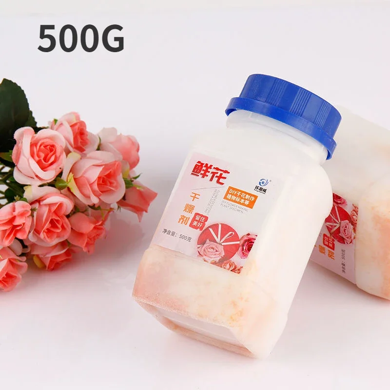 500g Non-Toxic Reusable Silica Gel Sand Desiccant Crystals for Flower Drying DIY Craft Flower Silica Gel Moisture Absorbers