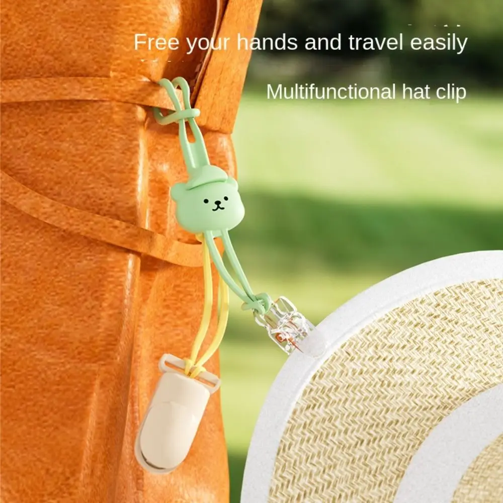 

Durable Silicone Hat Clip Cartoon Anti-lost Hanging Bag Buckle Portable Hat Storage Clips