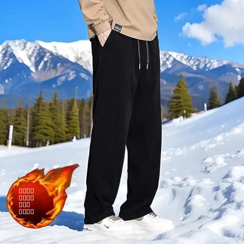 

Мужские повседневные брюки свободного кроя с прямыми штанинами, весна-осень, новинка, американский модный бренд, широкие спортивные брюки с эффектом драпировки