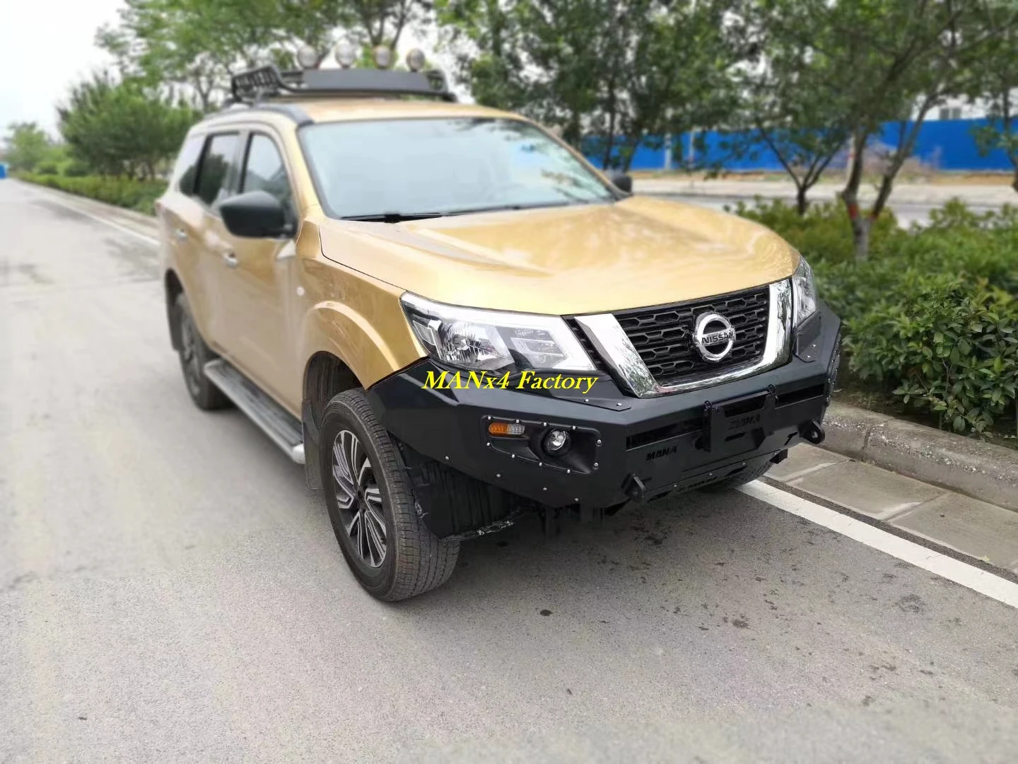 المصد الأمامي MANx4 Steel Bull Bar لسيارة Nissan Terra Xterra 2018+ #2