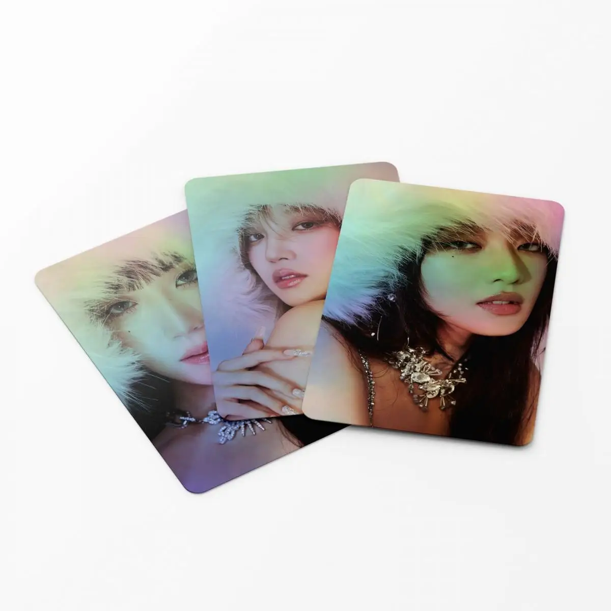 KAZUO-Super Lady Cartão Laser Holográfico, K-pop Photocards, Série de Cartões Postais, G I-DLE, 55 pcs