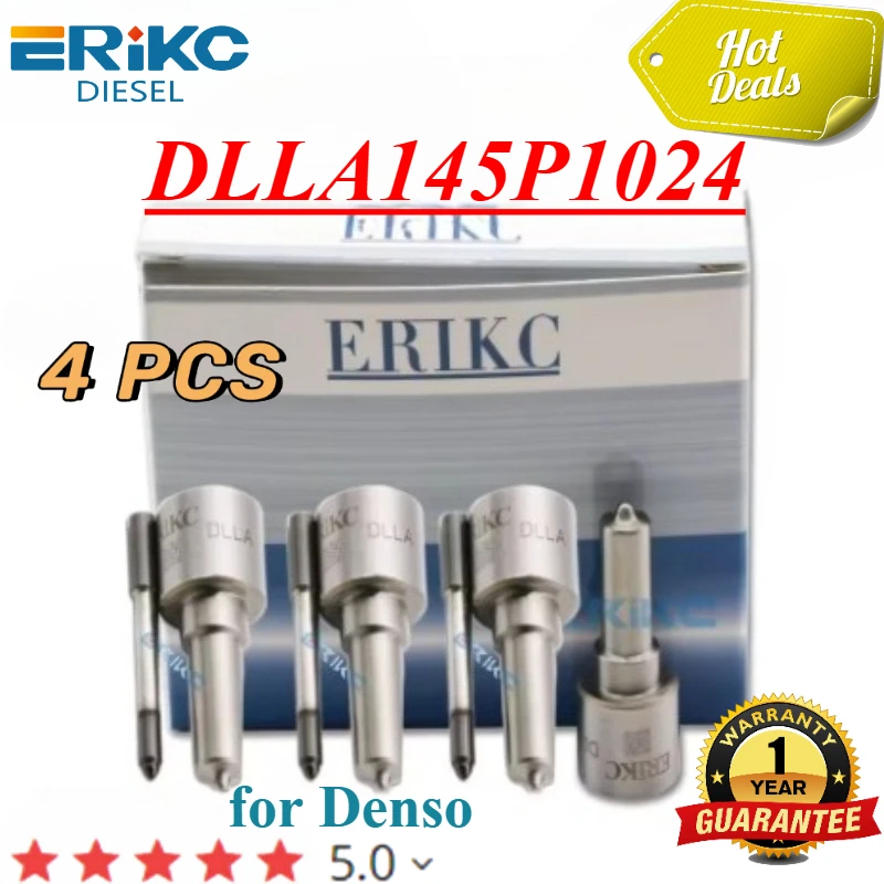

4PC DLLA145P1024 093400-1024 Diesel Fuel Injector Nozzle DLLA 145P1024 for 095000-5250 095000-5930 095000-7390