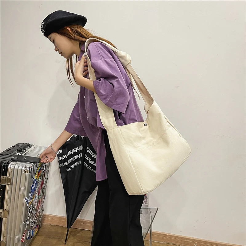 

Knot Women's Bag 2022 Trend Eco Reusable Ladies Handbags Canvas Shopping Large Capacity Shoulder Bag Casual Travel Crossbody Bag