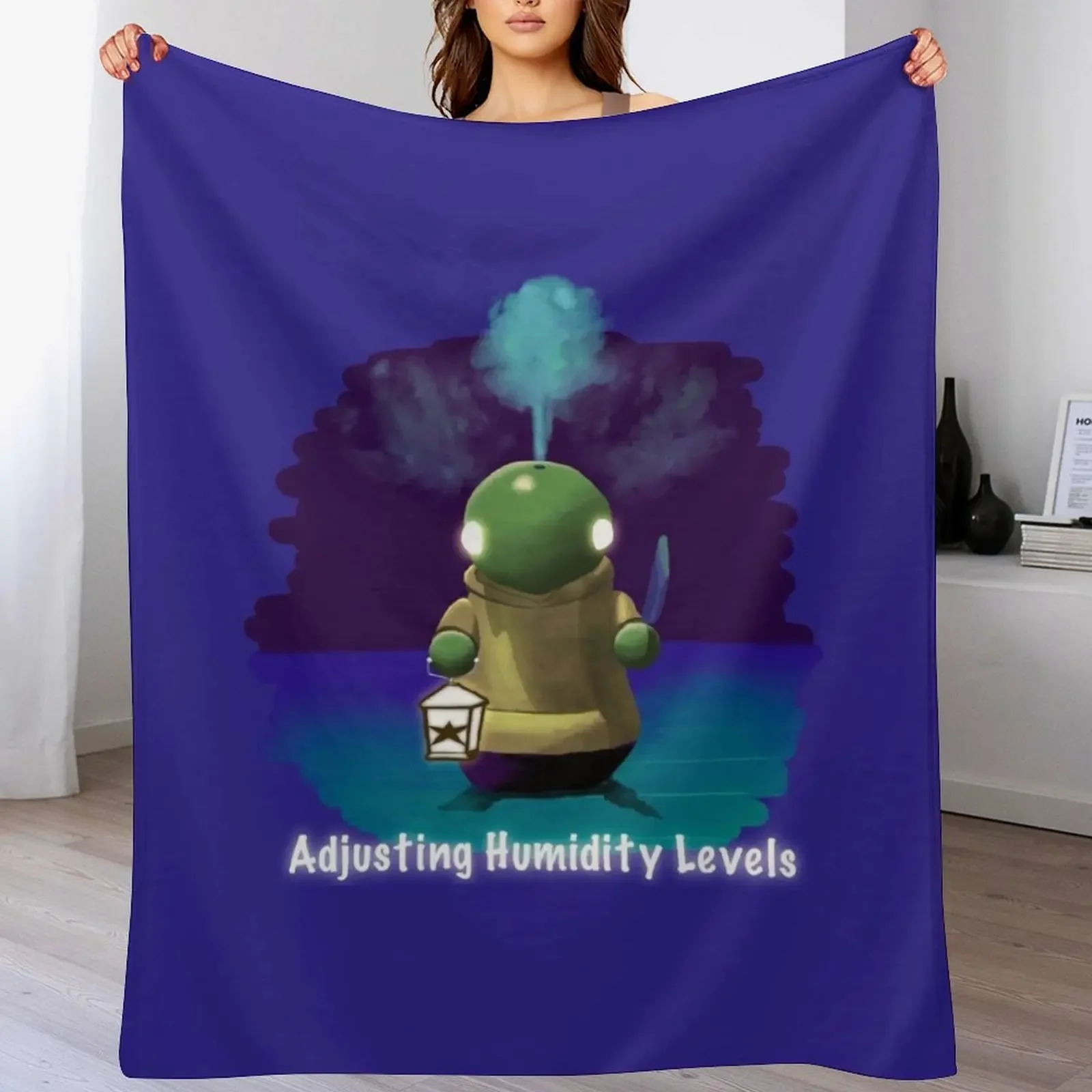 

Tonberry humidifier in the Haunted Hotel- ff7 Rebirth Throw Blanket Warm Cozy Throw Blanket for Living Room Couch