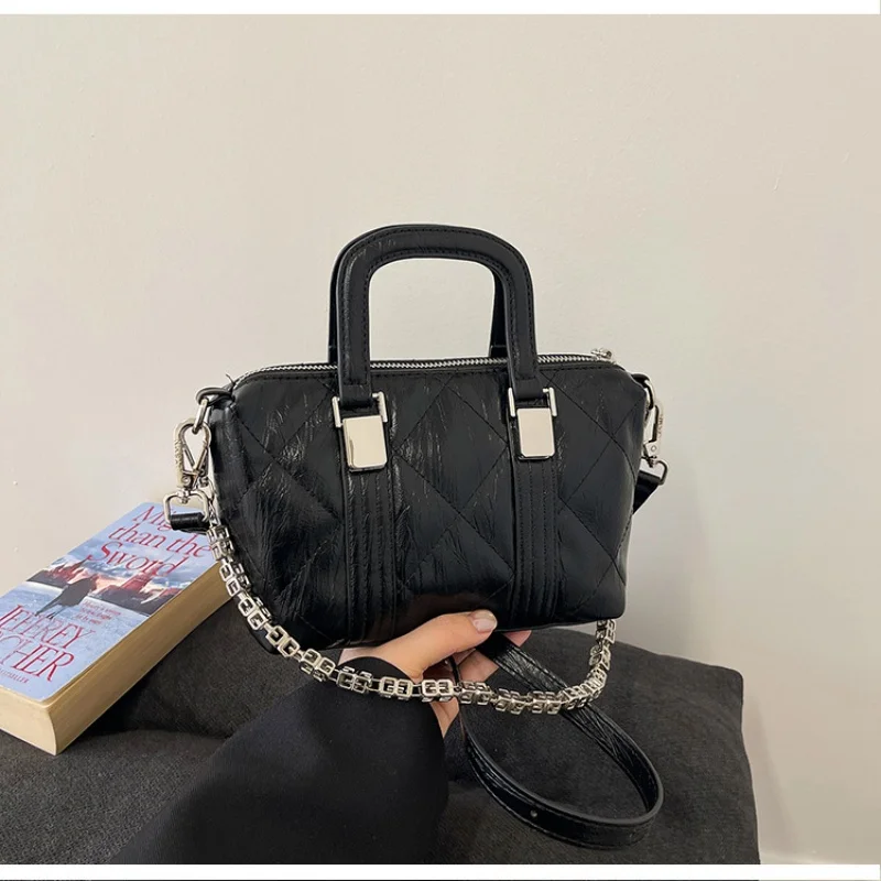 

Сумка для боулинга в городском стиле, женская сумка-подушка Boston, универсальная сумка через плечо, сумка-кроссбоди, дамская сумочка