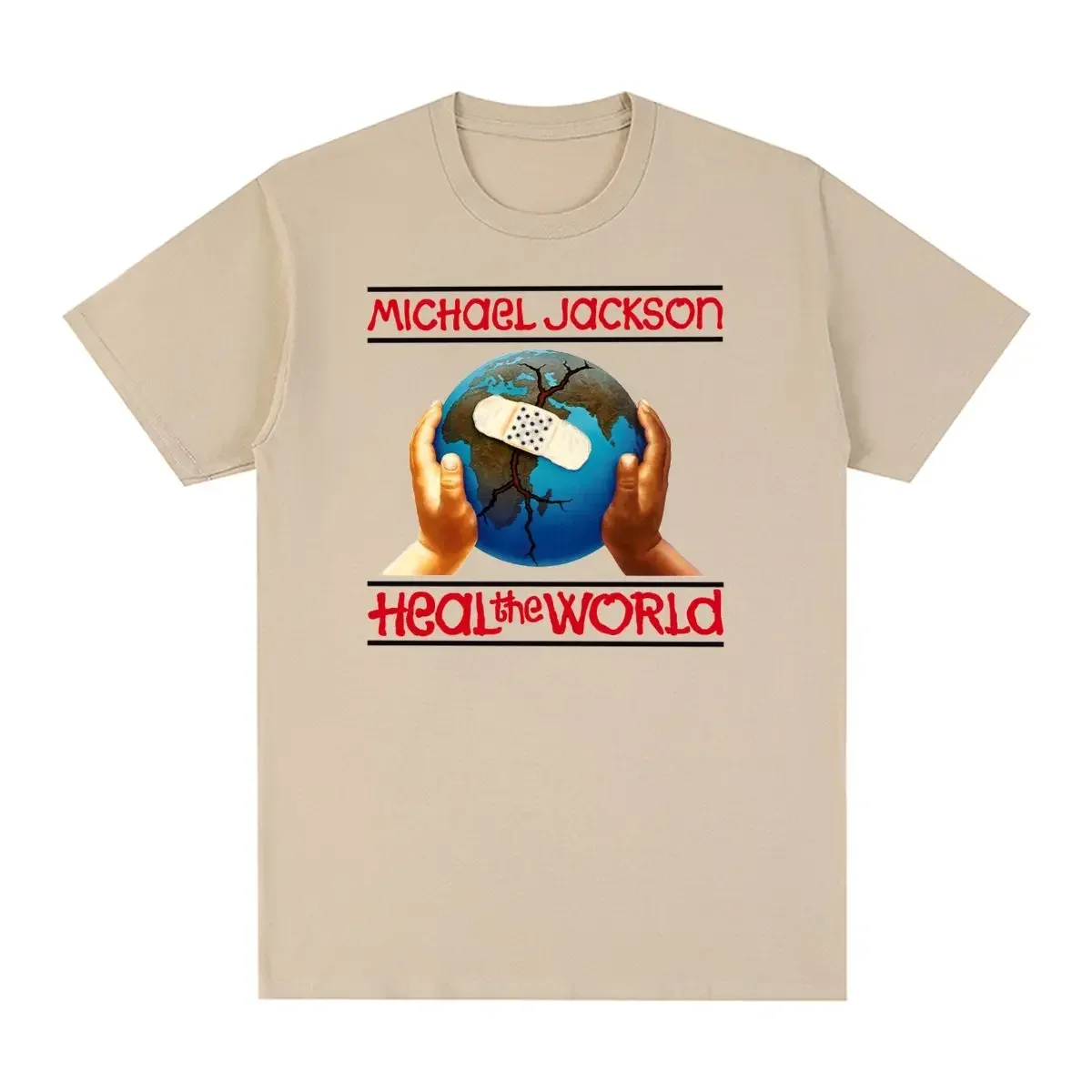 Michael Jackson Heal the World 1997 World Tour Vintage T-shirt Cotton Men T shirt New Tee Tshirt Womens Tops