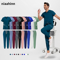 Multicolor Surgery Tops+Pants Suit Hospital Nursing Uniform Sets Men Pet Grooming Doctor Scrub Uniforms Medical Surgery Workwear