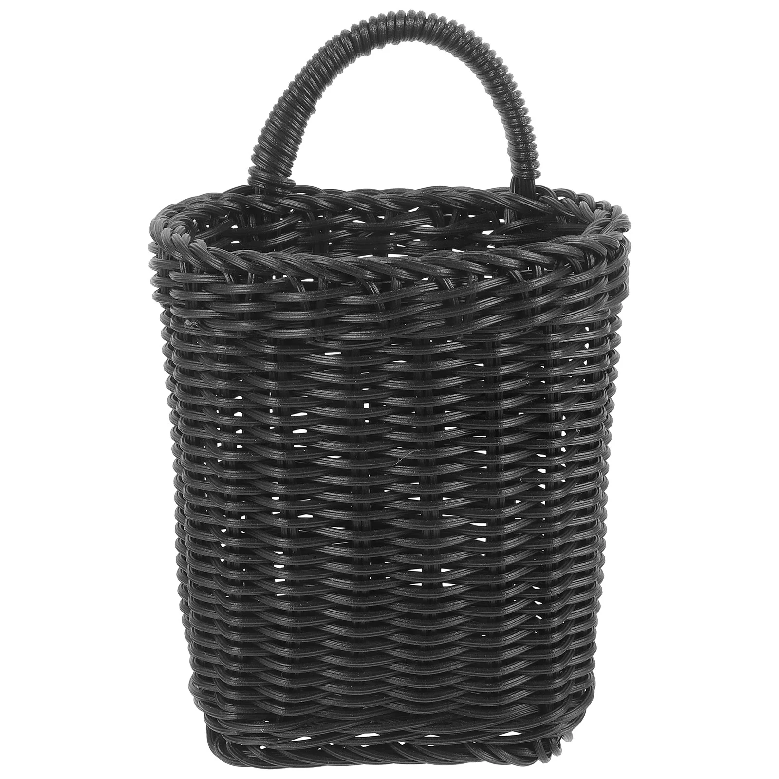 

Bathroom Rattan Hanging Basket Shelf Decor Wall Storage Box Kitchen Sundries Plastic Baby Flower