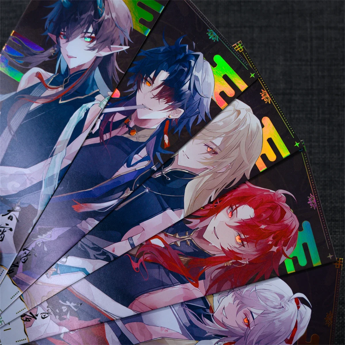 2025 Anime Honkai: Star Rail Baji Badge Laser Ticket Quicksand Golden Border Coloured Paper Instant Camera Blade Imbibitor Lunae view 3