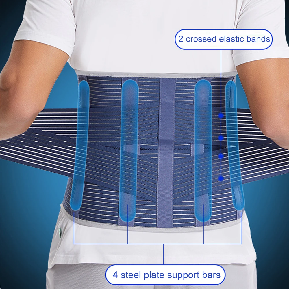 

Breathable Lumbar Support Waist Support Brace for Lower Back Pain Relief Products, Adjustable Waist Belt Sciatic Nerve Brace