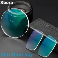 Xbora 1,56 1,61 1,67 1,74 CR-39 asférico Anti-UV antiarañazos antirreflectante Anti rayos azules lentes graduadas ópticas 1 par