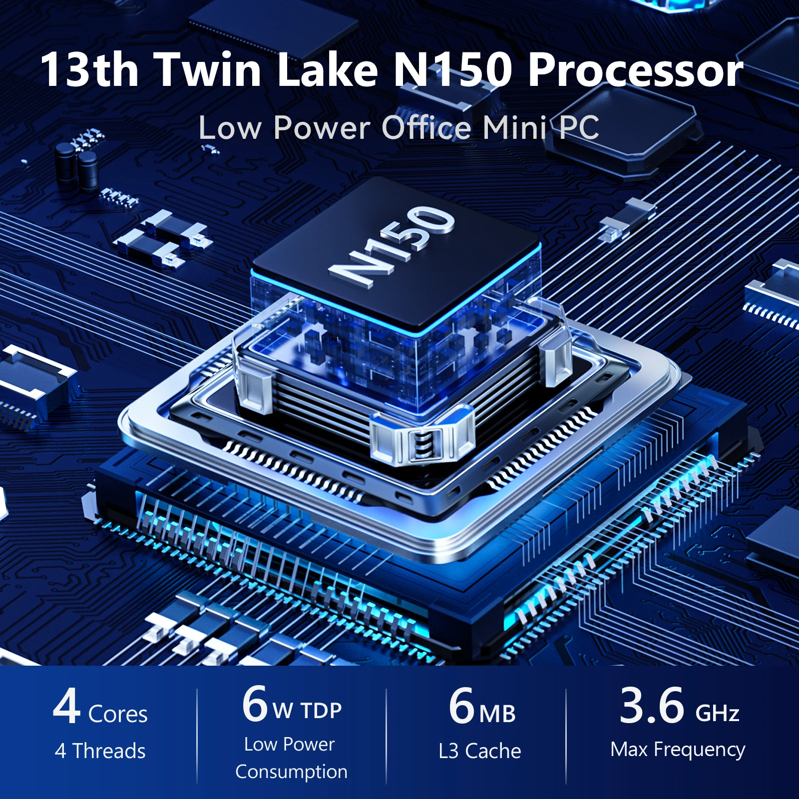 Bestoss جديد N6 كمبيوتر صغير Intel N100 N150 CPU 16G DDR4 3200Mhz RAM PCIe3.0 NVMe SSD WIFI6 BT5.2 ويندوز 11 4K 60 هرتز كمبيوتر مكتبي