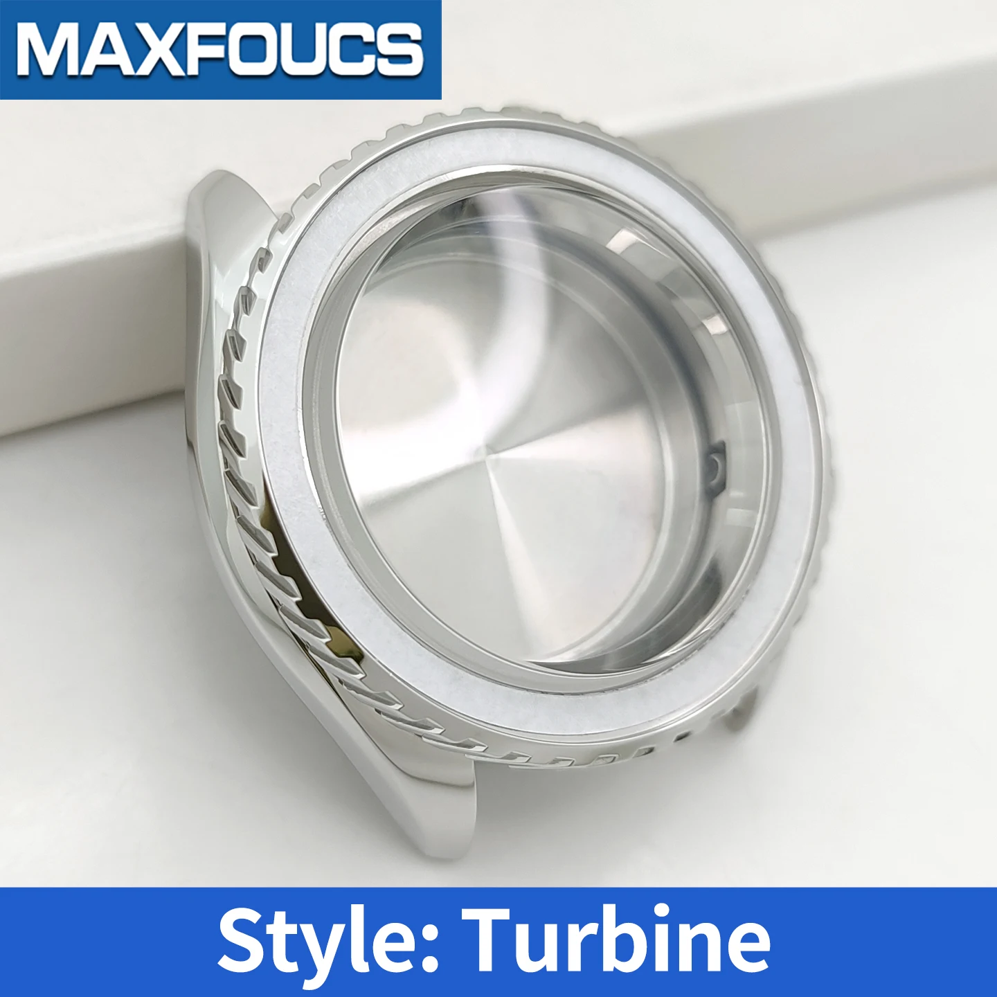 Sea Master/Turbine/Prospex/MM300 Glänzend Silbernes Uhrengehäuse für SKX SKX007 NH35 4R36 4-Uhr-Position MOD Stahl Uhrengehäuse Teile Maßanfertigung – Detail 13