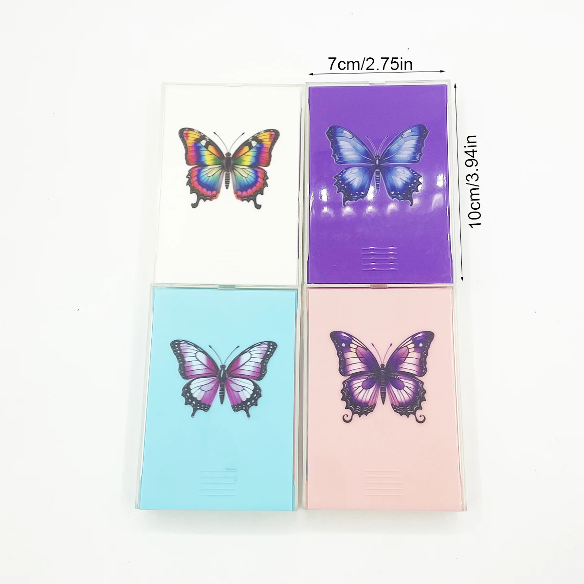 4pcs Diamond Painting Tool Tray Kits Drill Box Butterfly Funnel Screen Drilling Disc Dividing Disc Diamond Moasic Pen Nail Box