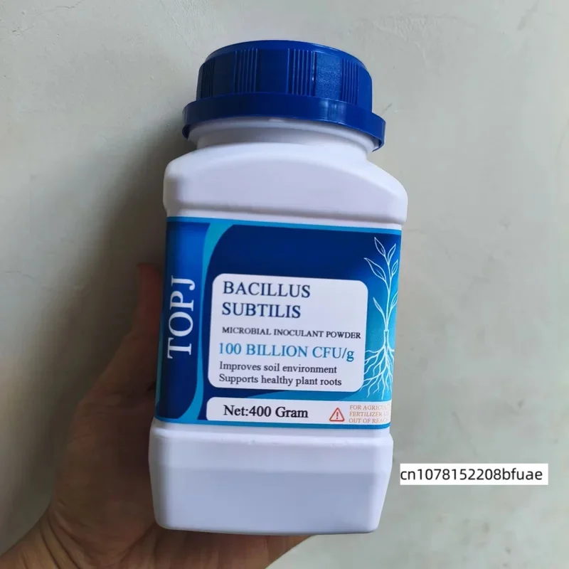 TOPJ 400g Bacillus Subtilis Microbial Inoculant Powder 100 Billion CFU/g For Ornamental Flower Potted Plant Soil Conditioner Hom