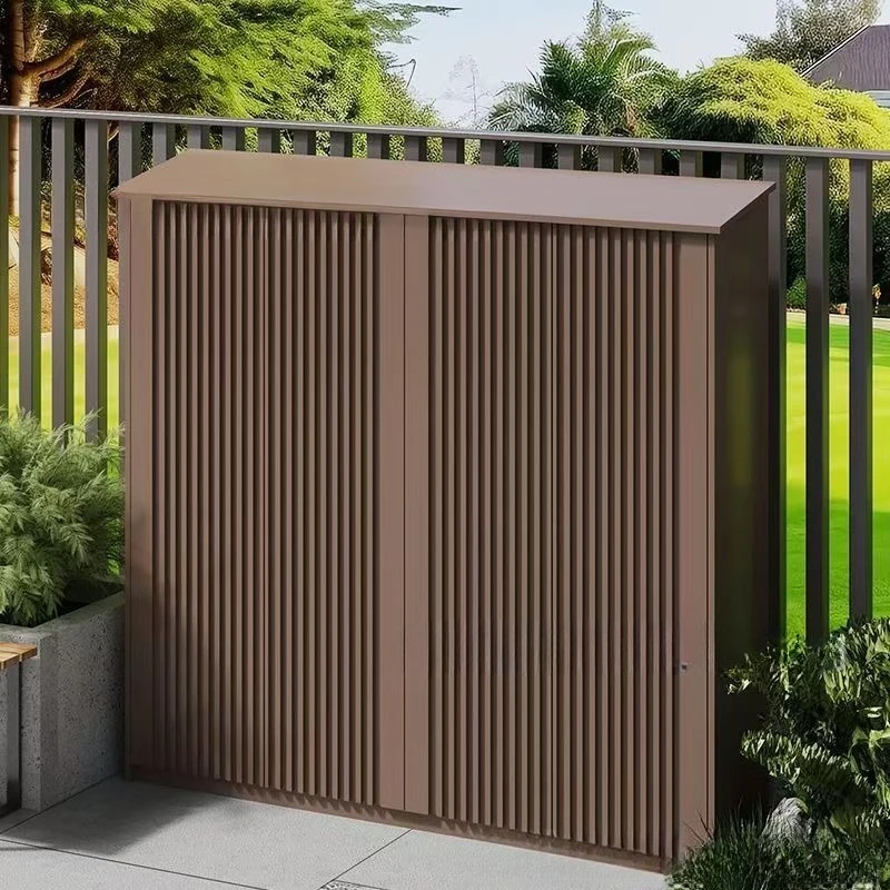 Large Capacity Locker Locker Garden Garden Outdoor Aluminum Alloy Storage Cabinet Waterproof Fence Cabinet Door Tool Cabinet