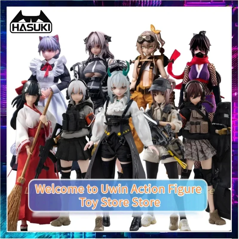 

[NEW in Stock] Genuine HASUKI Studio Pocket Art 1/12 Scale Soft Rubber Parts Action Figure Series Model Toy Collection Gifts
