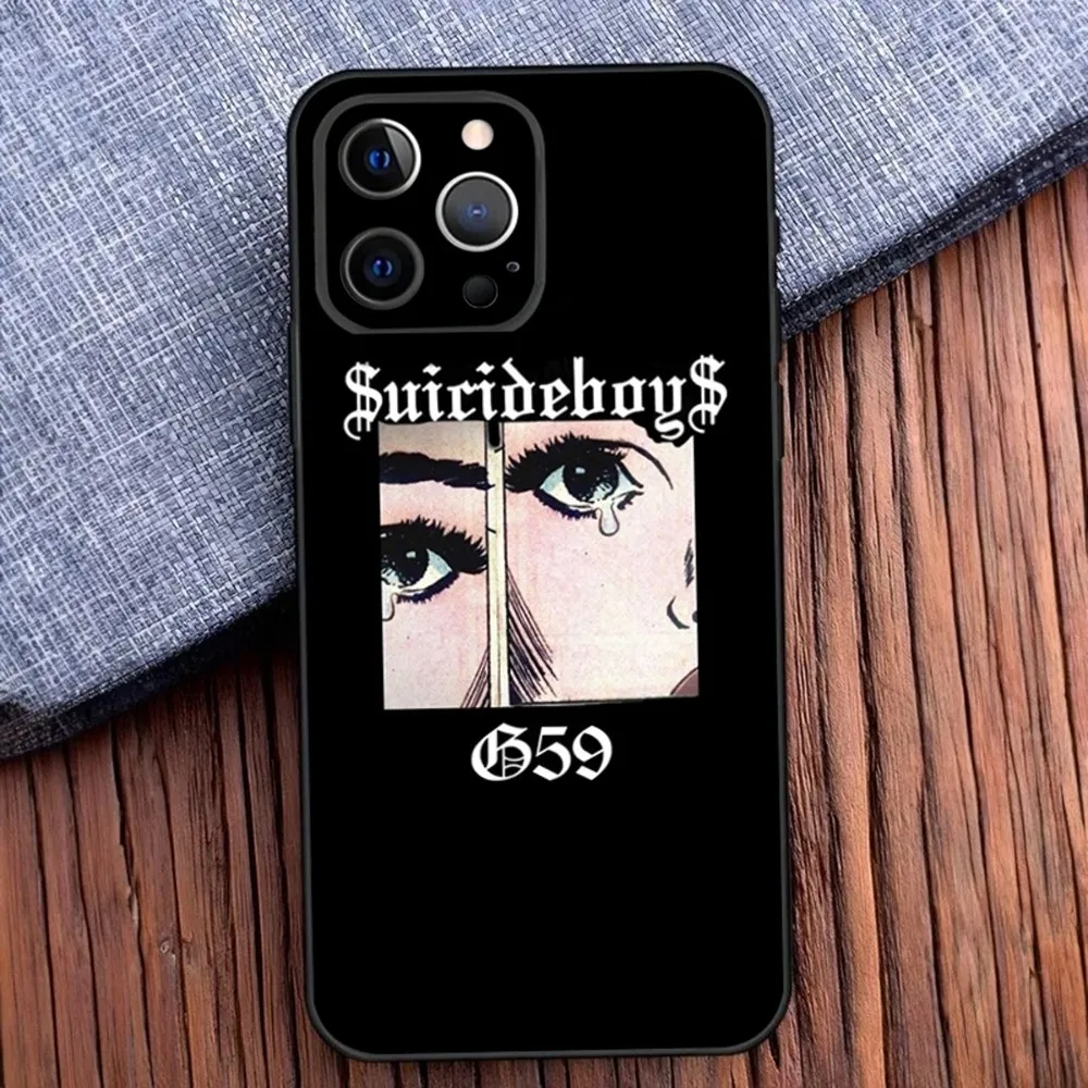 Rap Group S-Suicideboys-S G59 Phone Case For iPhone 16,15,14,13,12,11,Pro,X,XS,Max,XR,Plus,Mini Soft Black Cover