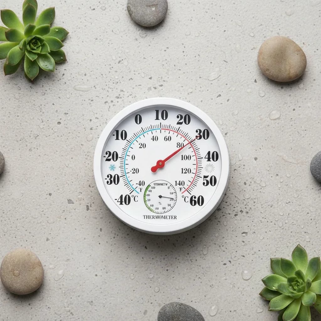 

1 шт., уличный термометр, указатель, часы для холода и тепла-40 ° Ф до 140440 ° F Гигрометр с круглым аналоговым циферблатом и маленькими гвоздями ﻿