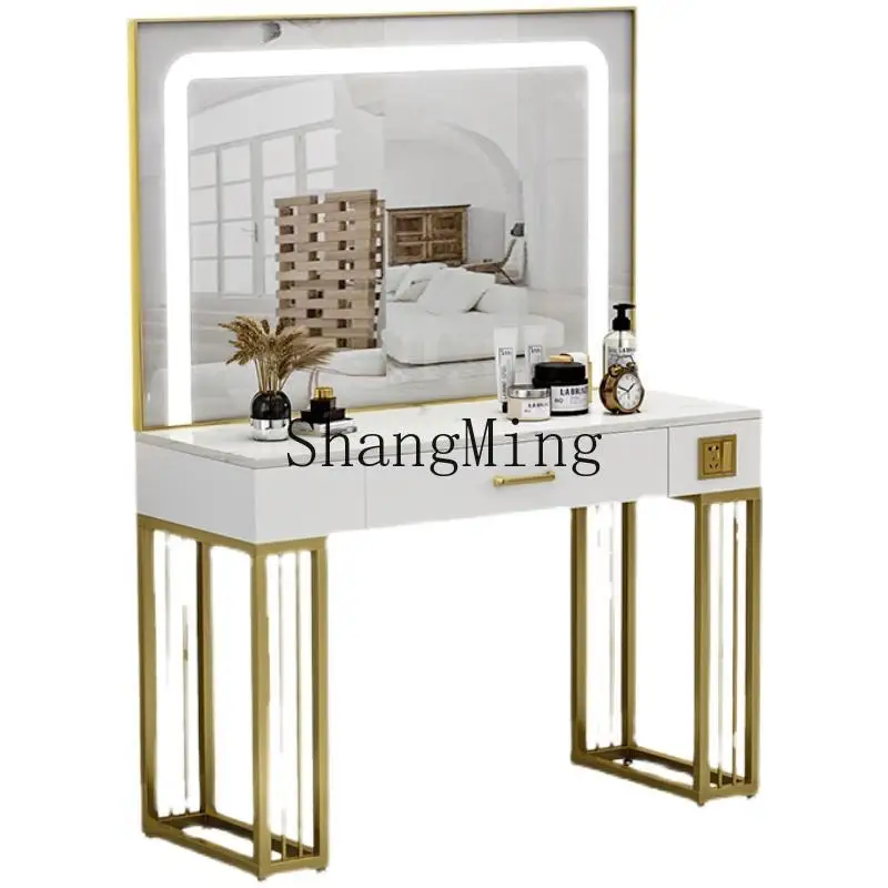 

ZYY studio dresser professional store with marble makeup table beauty salon studio makeup table