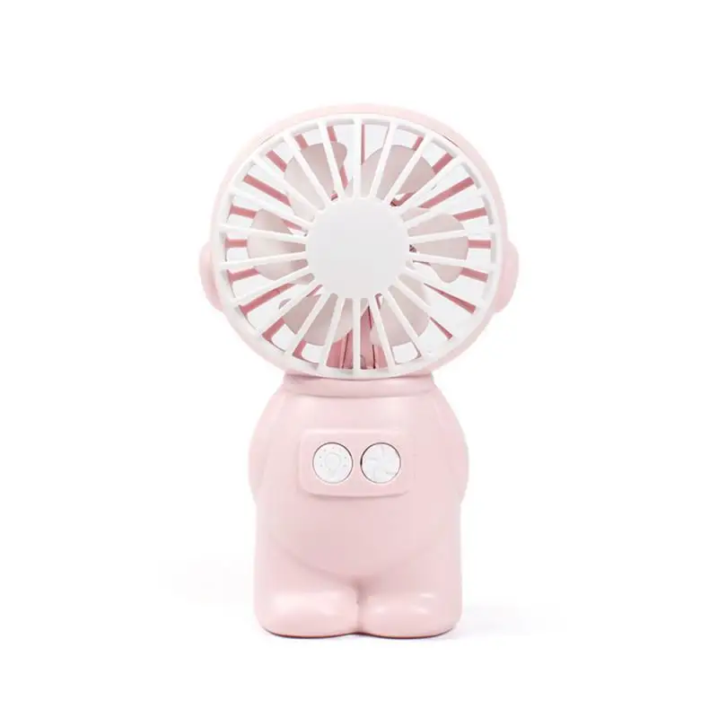 1/2/4 pz ventilatore a mano policromatico Usb ricaricabile luce colorata luce notturna piccola ventola 1-gear Volume d'aria ventola illuminata