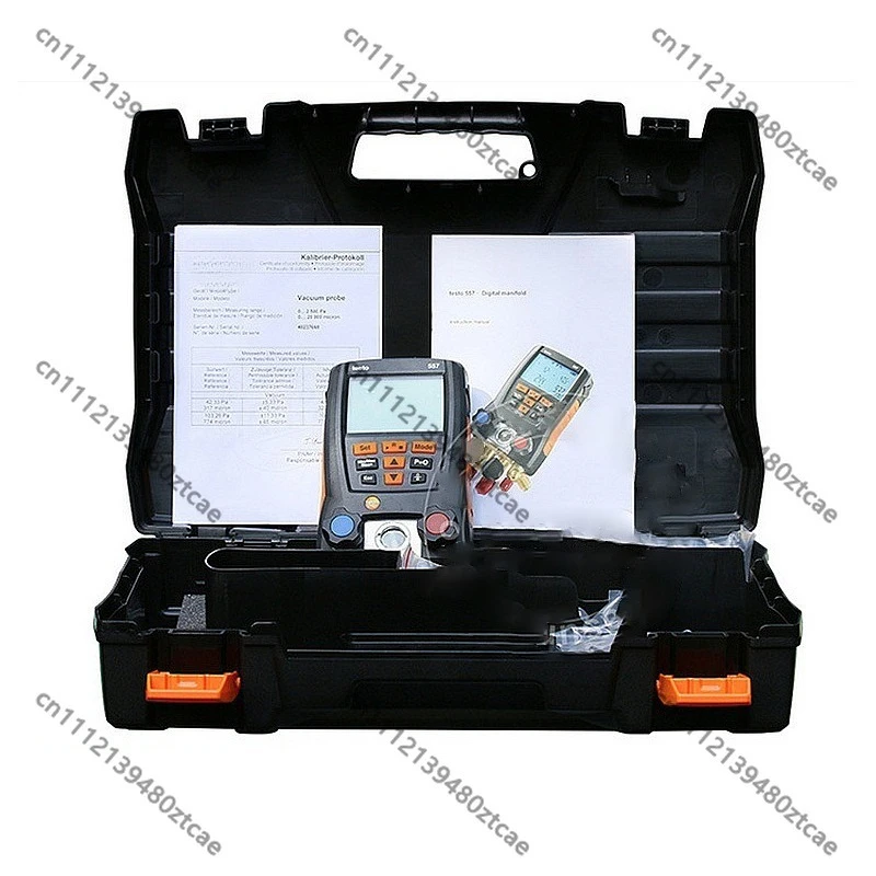 Digital Manifold Gauge Set, Refrigeration HVAC Pressure Gauge with 2PCS Clamp Probes