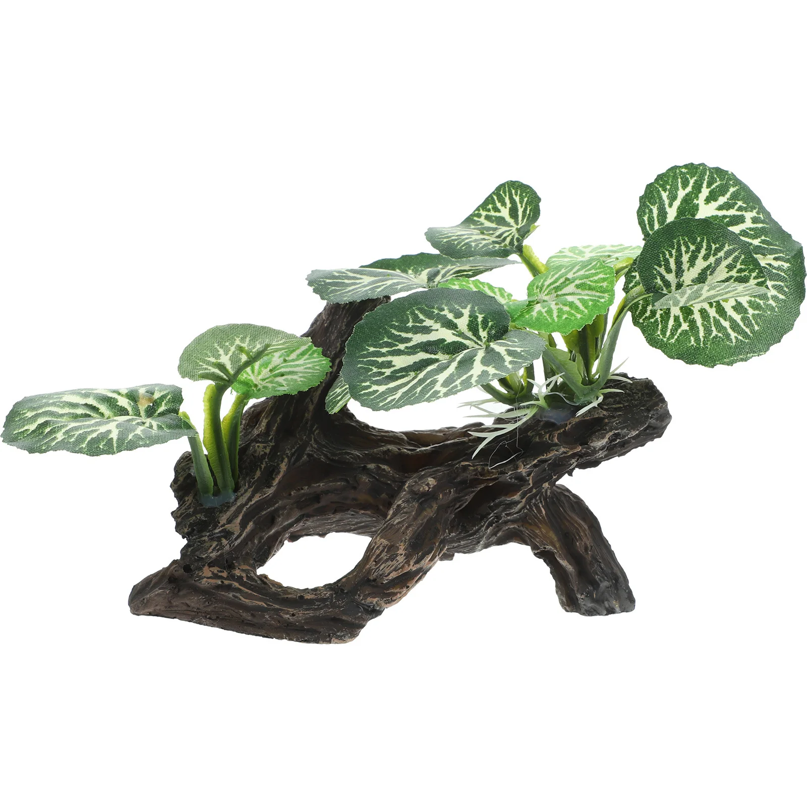 

Reptile Tank Plant Lifelike Simulation Rainforest Decorative Plant for Reptiles and Fish Tanks Natural Habitat
