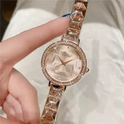 New Brand Luxury Crystal Women's Bracelet Watches Dress Watches Clock Ladies Fashion Casual Quartz Wrist Watches Reloj Mujer