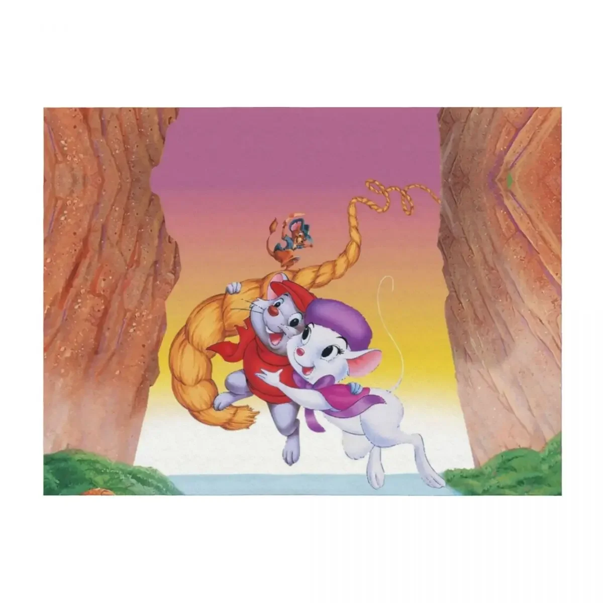 

The Rescuers - Down Under Throw Blanket Camping warm winter Luxury Thicken Single Blankets