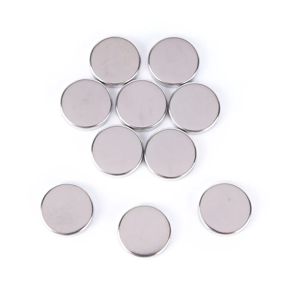 10Pcs DIY Aluminum Round Empty Eyeshadow Pans Powder Storage Case Cosmetic Tools 15MM Makeup Pigment Palette Wholesale