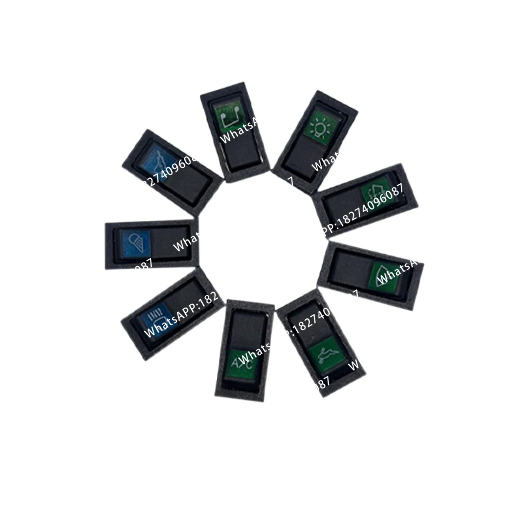 Suitable  DH55, 60, 80, 150, 220, 225, and 300-7 excavators: light switch, windshield wiper, and music button.