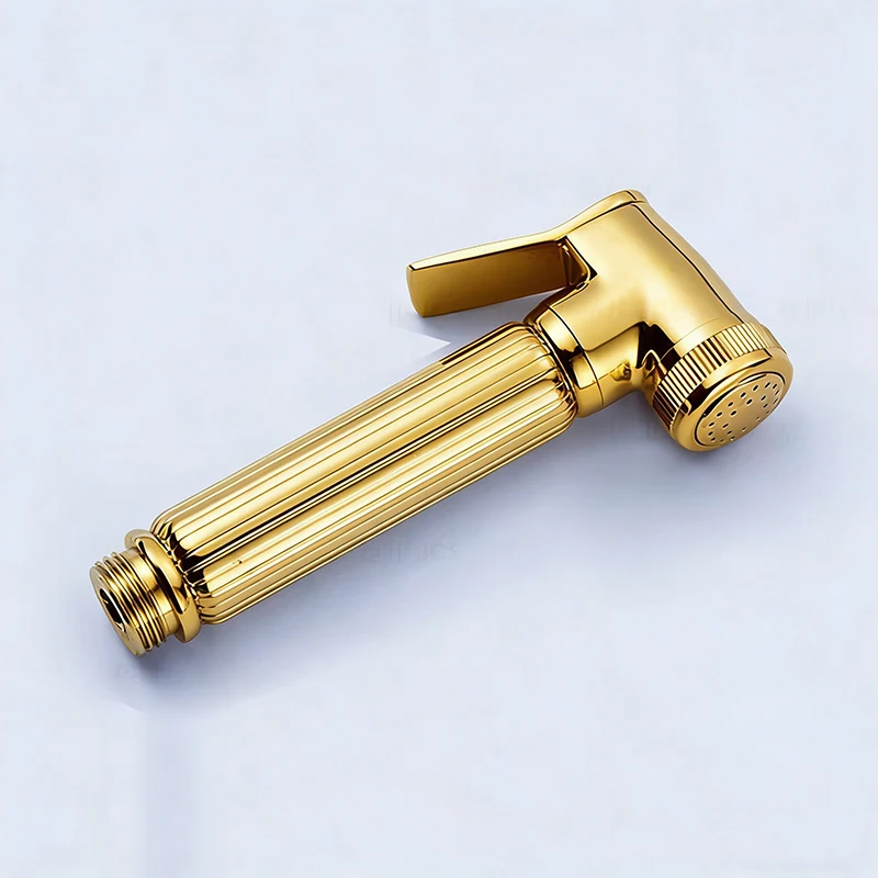 

Набор для биде с золотым покрытием - медный распылитель для унитаза и смеситель, душевой распылитель для ванной комнаты