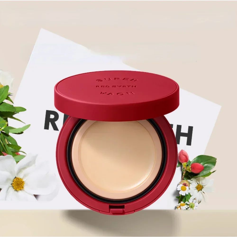 Crème de fond de teint terre rouge, correcteur hydratant, Pores invisibles, couverture longue durée, contrôle du sébum, marques d'acné, cosmétiques de maquillage