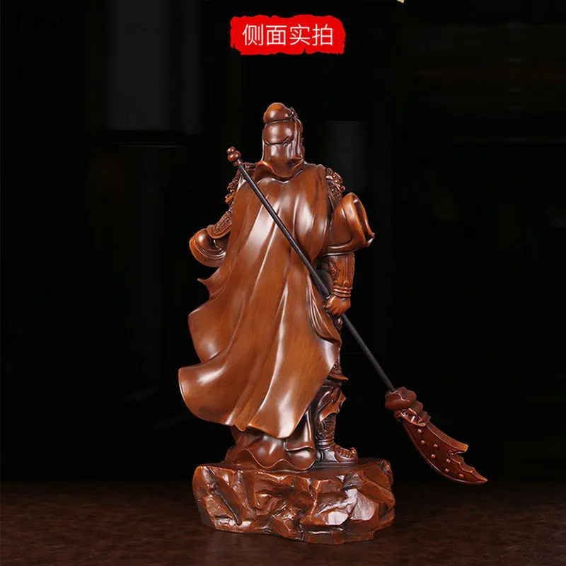 YFY  Guan Gong Statue Ornament  Opening Ceremony Wealth God Buddha Statue, Large Knife Guan Gong Ornament, Resin Craft