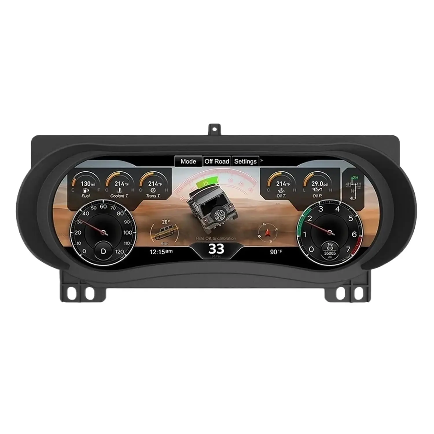 

Digital Instrument Cluster Display For Jeep Wrangler JL 2018-2023 Speedometer 12.3”HD screen1920*720/2S Fast Boot/Plug&Play