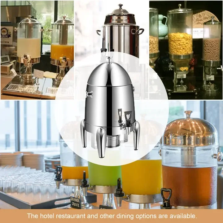 

For YITIAN Single Chambers Party Buffet Self-Service Commercial 12L Stainless Steel Coffee Juice Drink Dispenser With Tap