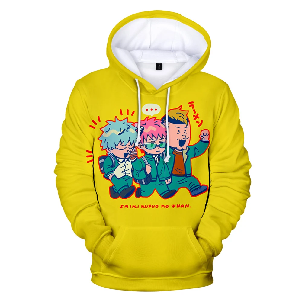 Hip Hop Popular Novelty Comfortable Saiki Kusuo 3D print Hoodies Sweatshirts Men/Women Sweatshirt Adult/Child Casual Pullovers