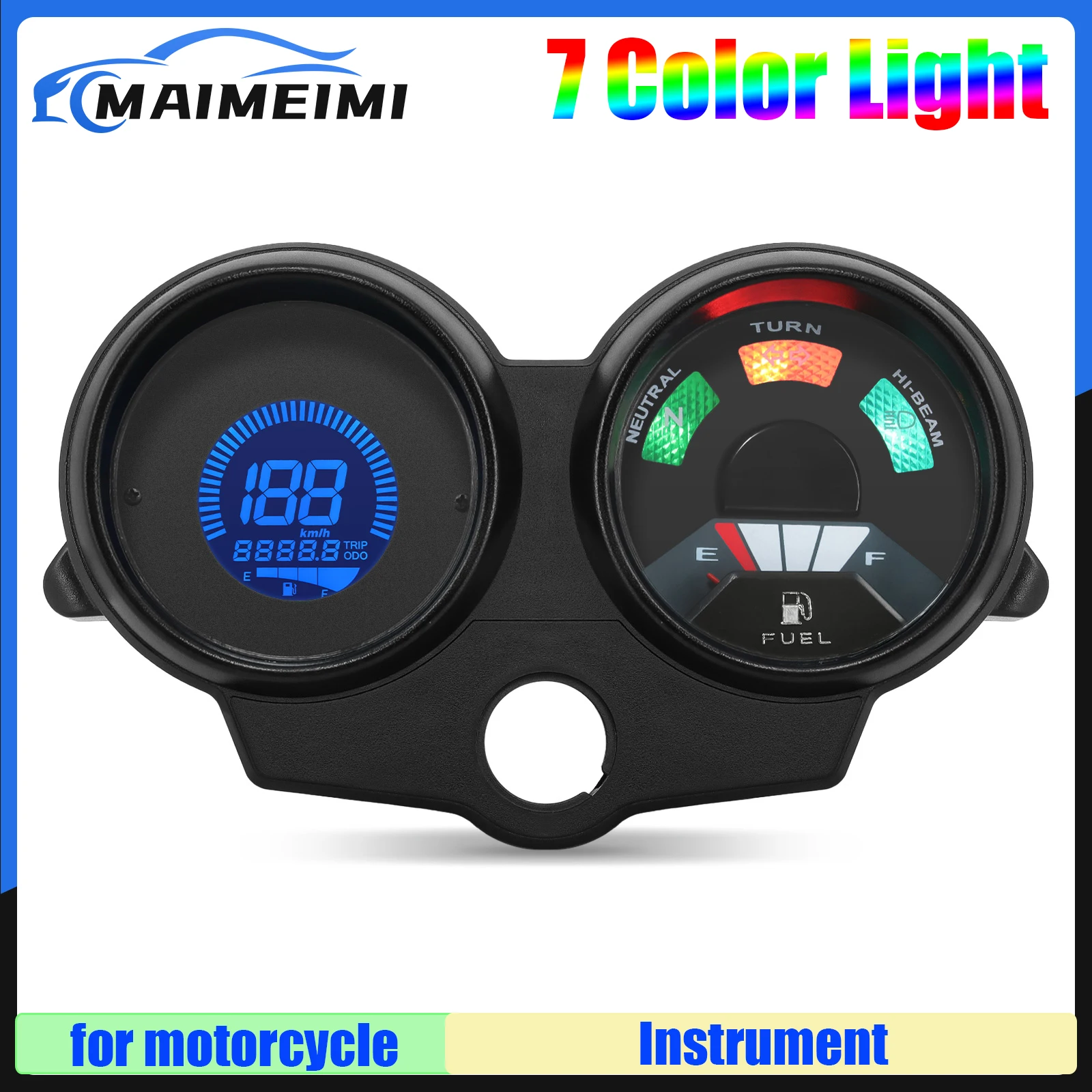 Für cg125 Jahr 199 bis Lüfter Titan Dashboad Digital Panel Motor Tachometer Drehzahl messer km/h Kraftstoffs tand messer