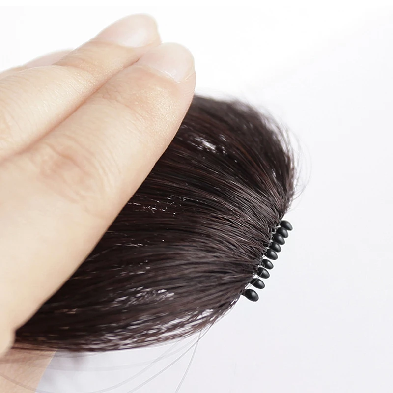

Invisible Synthetic Air Bangs Clip-in Front Fringes Hairpiece Fiber Hair Styling Accessory