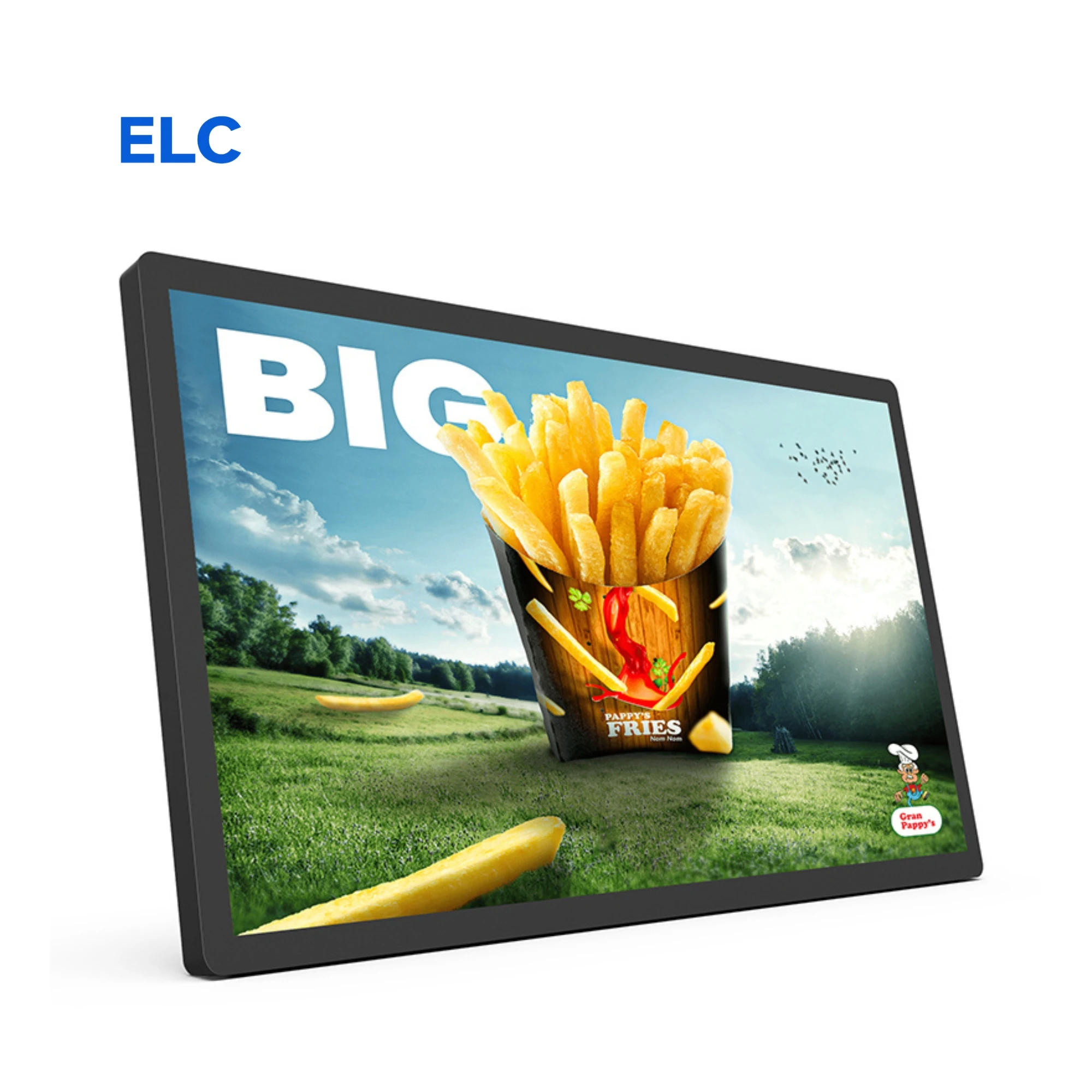 2025 جديد فائق النحافة 21.5 بوصة شاشة لافتات رقمية مثبتة على الحائط داخلي الأعمال الذكية التفاعلية أندرويد 11 2 + 16 جيجابايت اللوحي