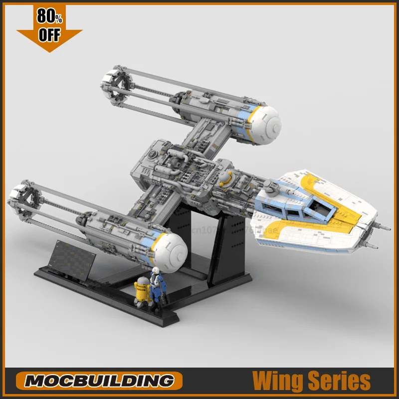 UCS Movie MOC Building Block Wing Starfighter Collection Y Model Technology Bricks DIY Assembly Toys Xmas Gifts Display view 3