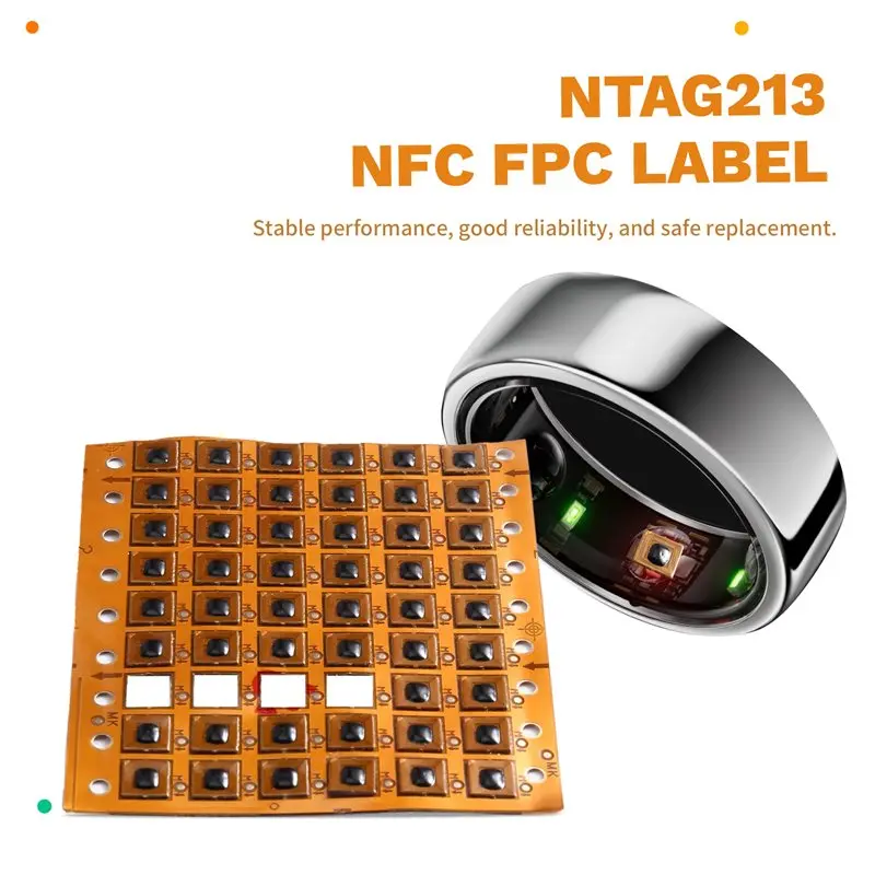 ABFN-For Smart Jewelry Ring Nail Art Ultra Small NTAG213 NFC FPC Tag 13.56Mhz RFID Sticker ISO14443A Protocol For DIY