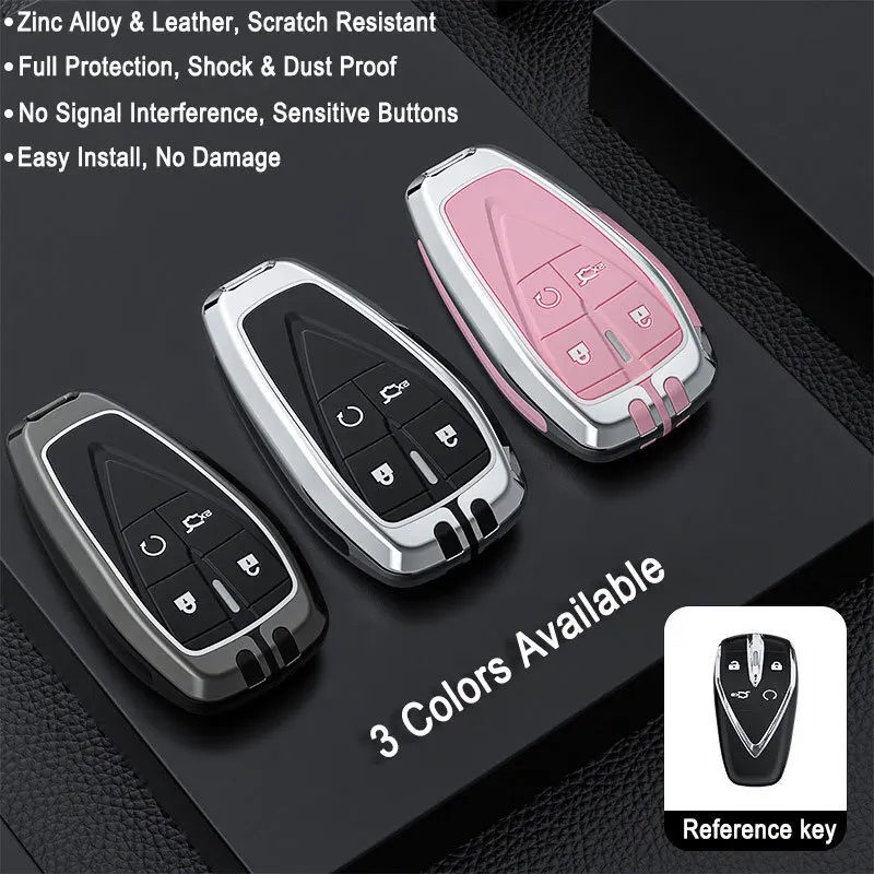 Alloy+siliconeRemote Key Cover Caps For Changan UNI-T Uni-K Uni-S UNI-Z UNI-V Aidu Plus X7 CS55 CS75 CS35 Car Key Case Protector