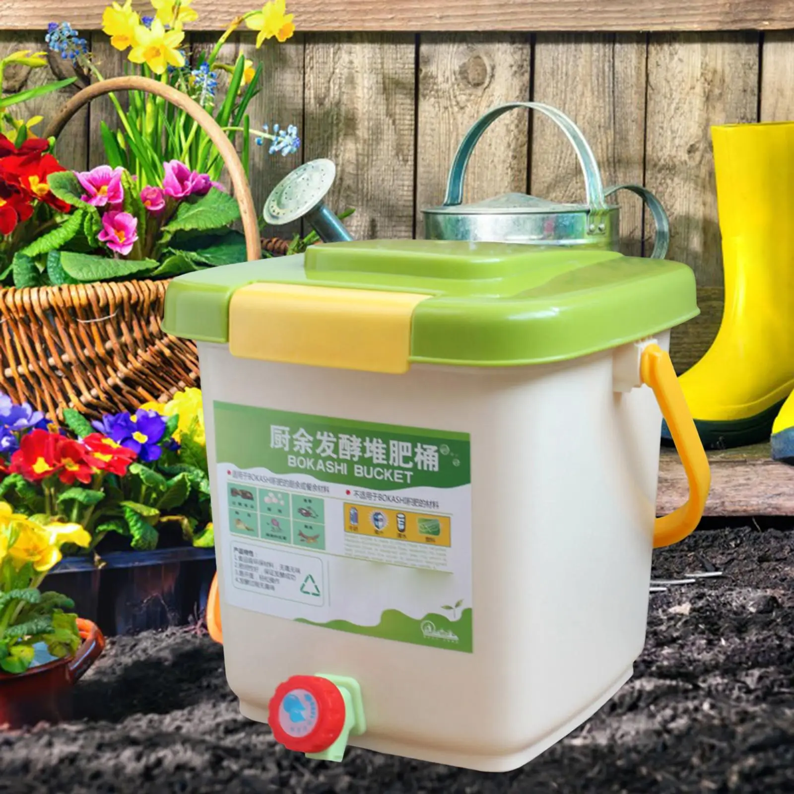 12L Kitchen Waste Compost Bucket Countertop Compost Bin Compost Bucket for Food Waste