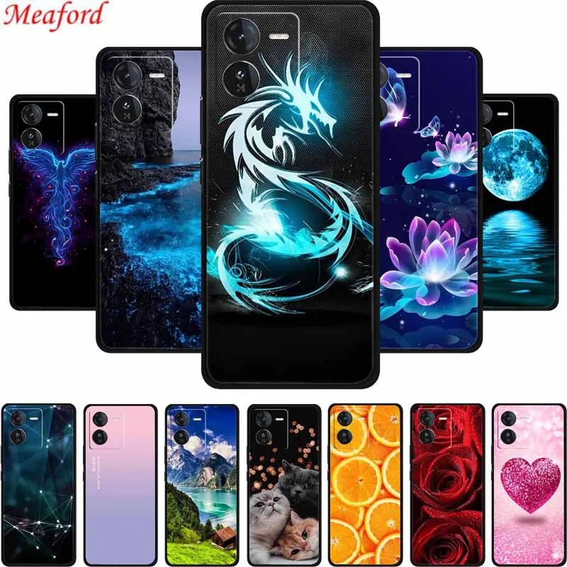 For Vivo iQOO Z9x Case Shockproof Black Silicone Soft Phone Case For Vivo iQOO Z9x Back Cover Case Z 9 x 6.72